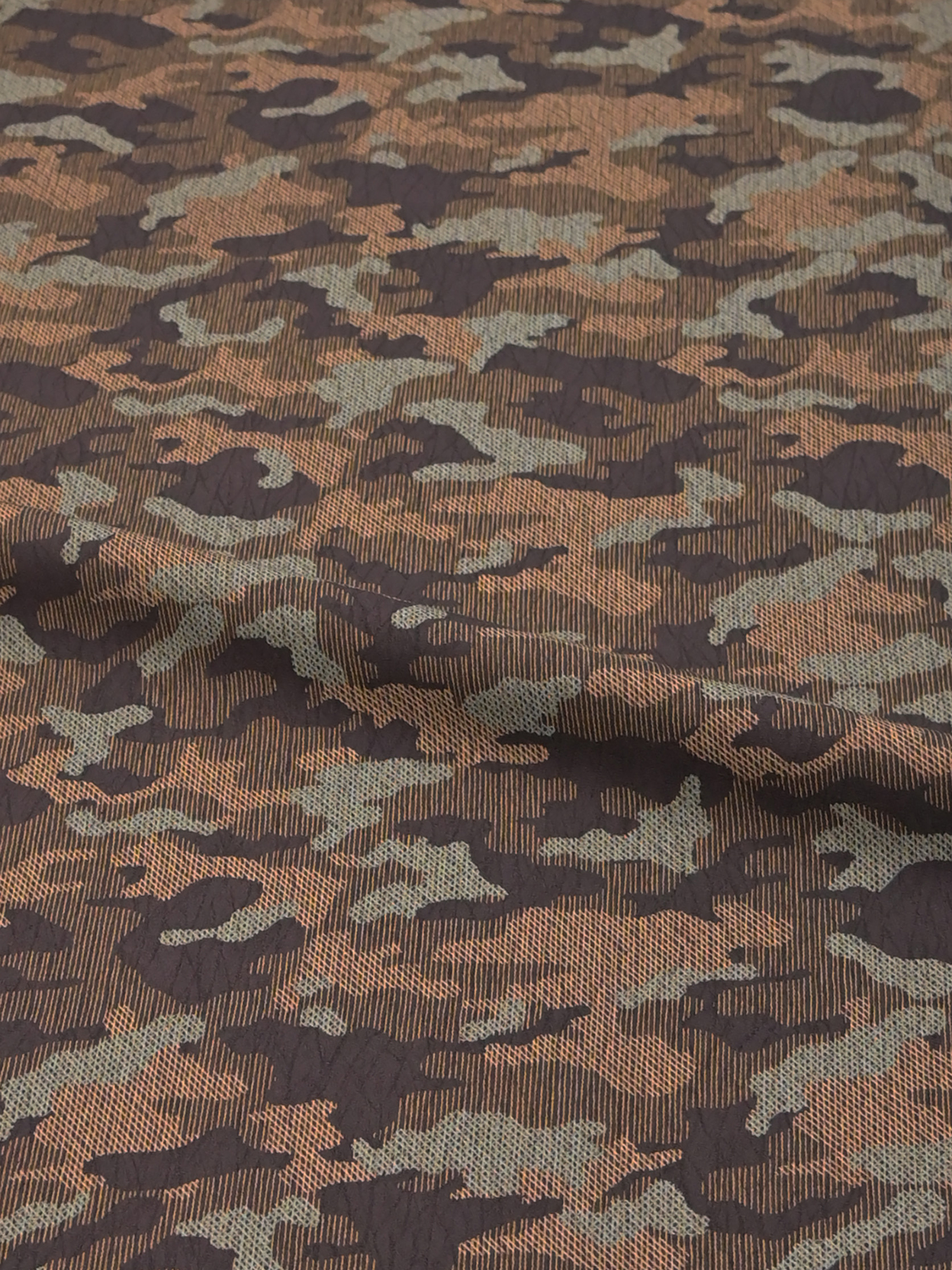 小紋：カモフラージュ ブラウン