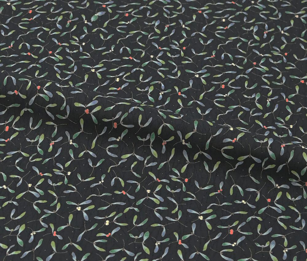 小紋：ヤドリギ ブラック