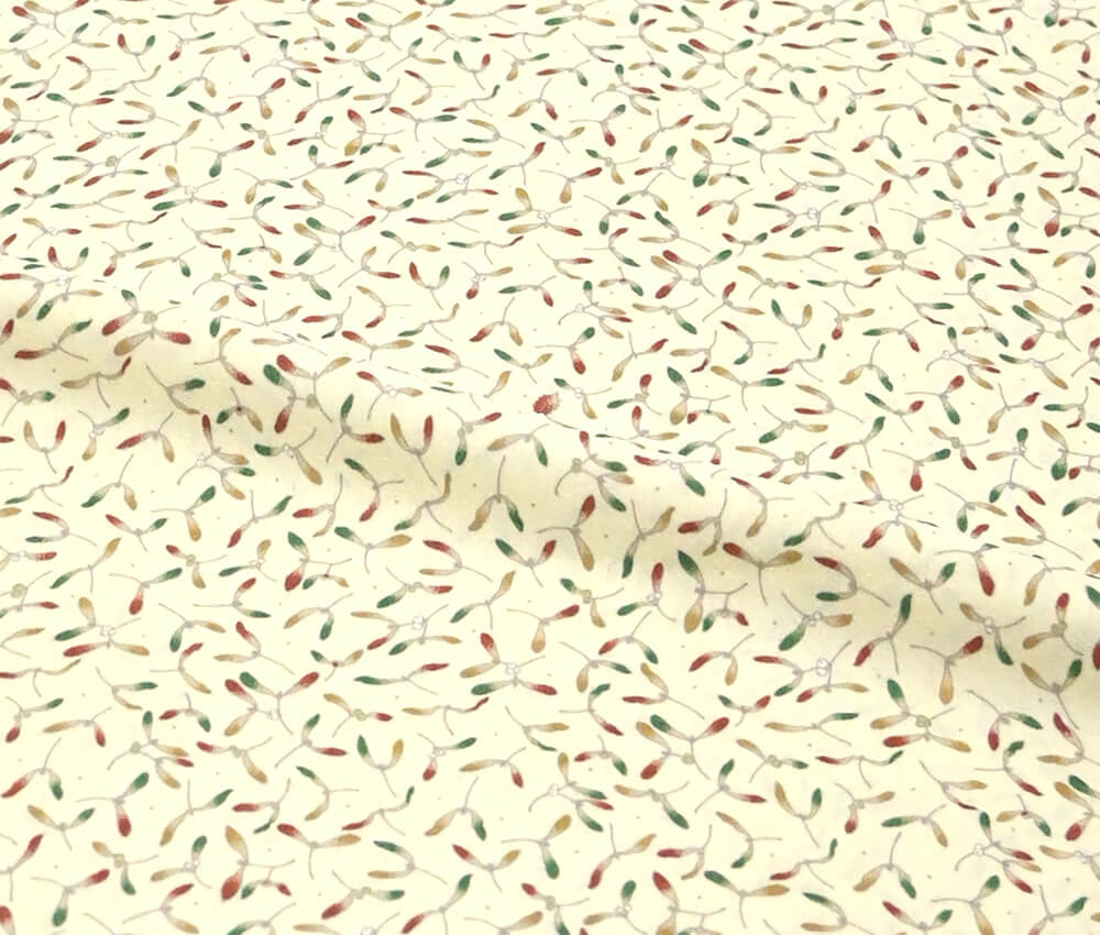 小紋：ヤドリギ ペールイエロー